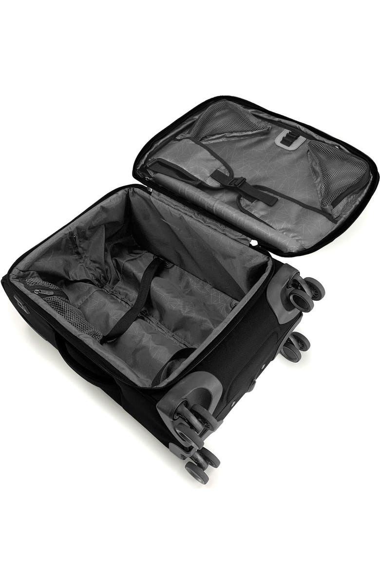 TRAVELERS CHOICE Caymen 22-Inch Spinner Carry-On with USB Port, Alternate, color, Black