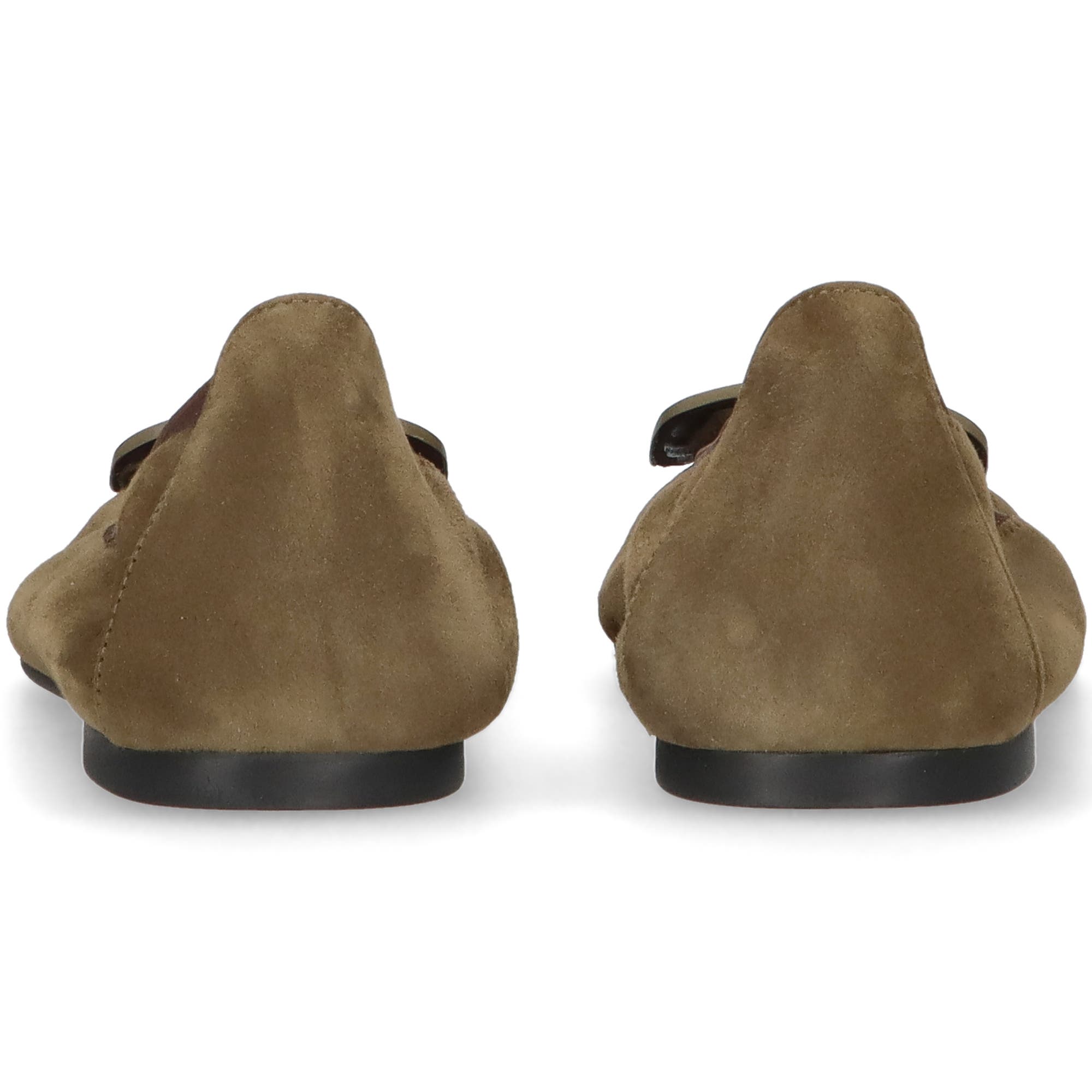 Pretty Ballerinas Pointed toe elasticated ballet flat, Alternate, color, Khaki