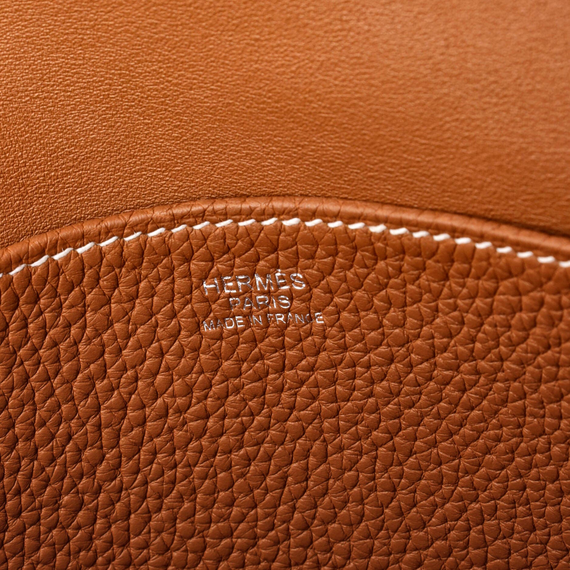 Pre-Owned Hermes Halzan Bag Clemence 31, Alternate, color, Gold