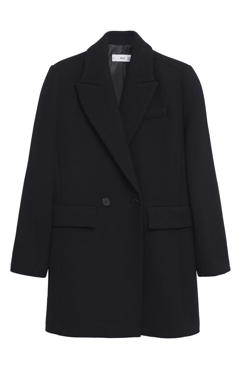 MANGO Double Breasted Coat, Alternate, color, 
