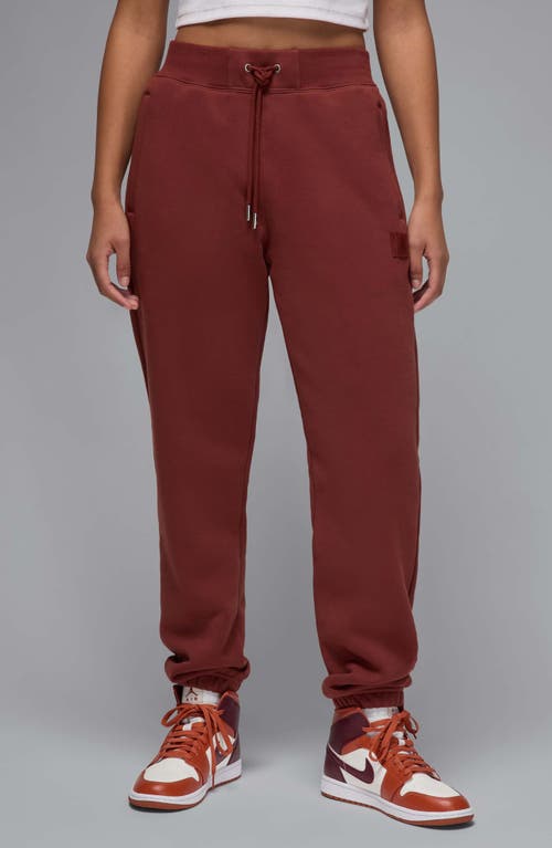 Jordan Womens  Spt Fleece Gfx Pant In Dark Pony