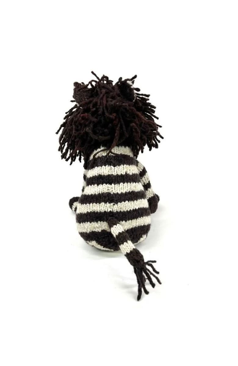 Finn + Emma Wool Knit Buddy, Alternate, color, Zachary The Zebra
