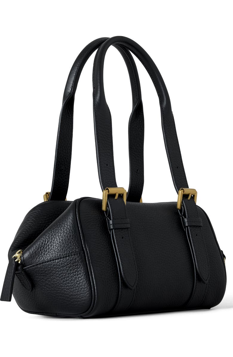 Mulberry Small Boston Heavy Grain Top Handle Bag, Alternate, color, Black