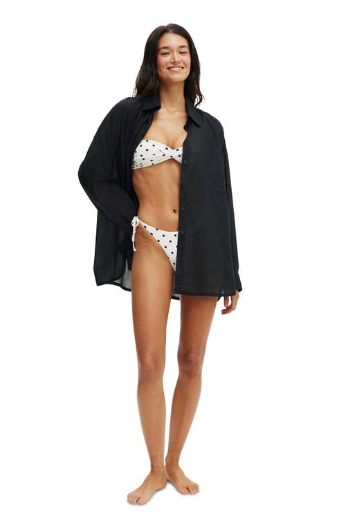 Cotton On Body The Resort Long Sleeve Shirt In Black