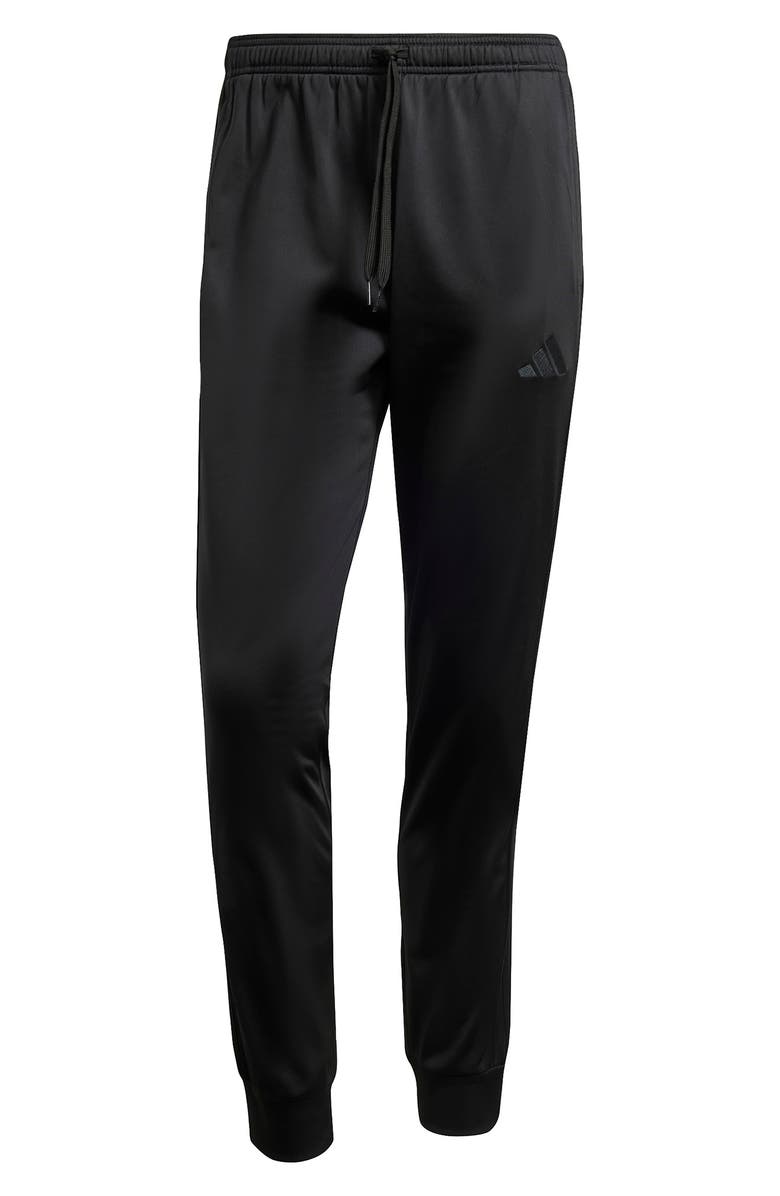 adidas 3-Stripes Tricot Joggers, Alternate, color, Black/ Black