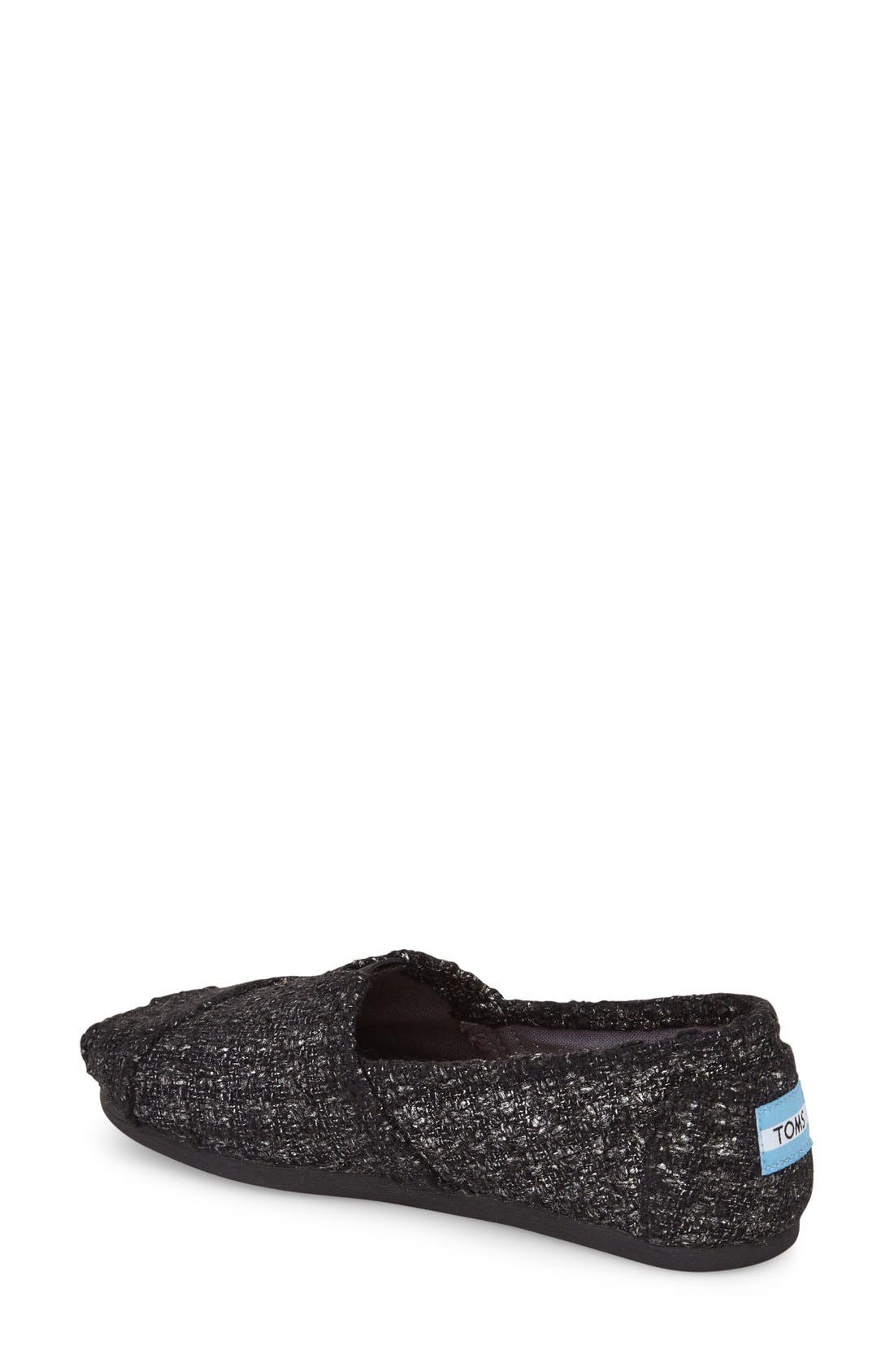TOMS 'Classic - Glitter' Slip On, Alternate, color, 
