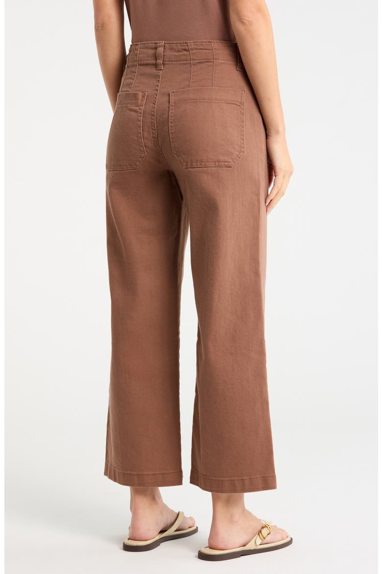 Supernova Crop Wide Leg Pants, Alternate, color, ACORN BROWN