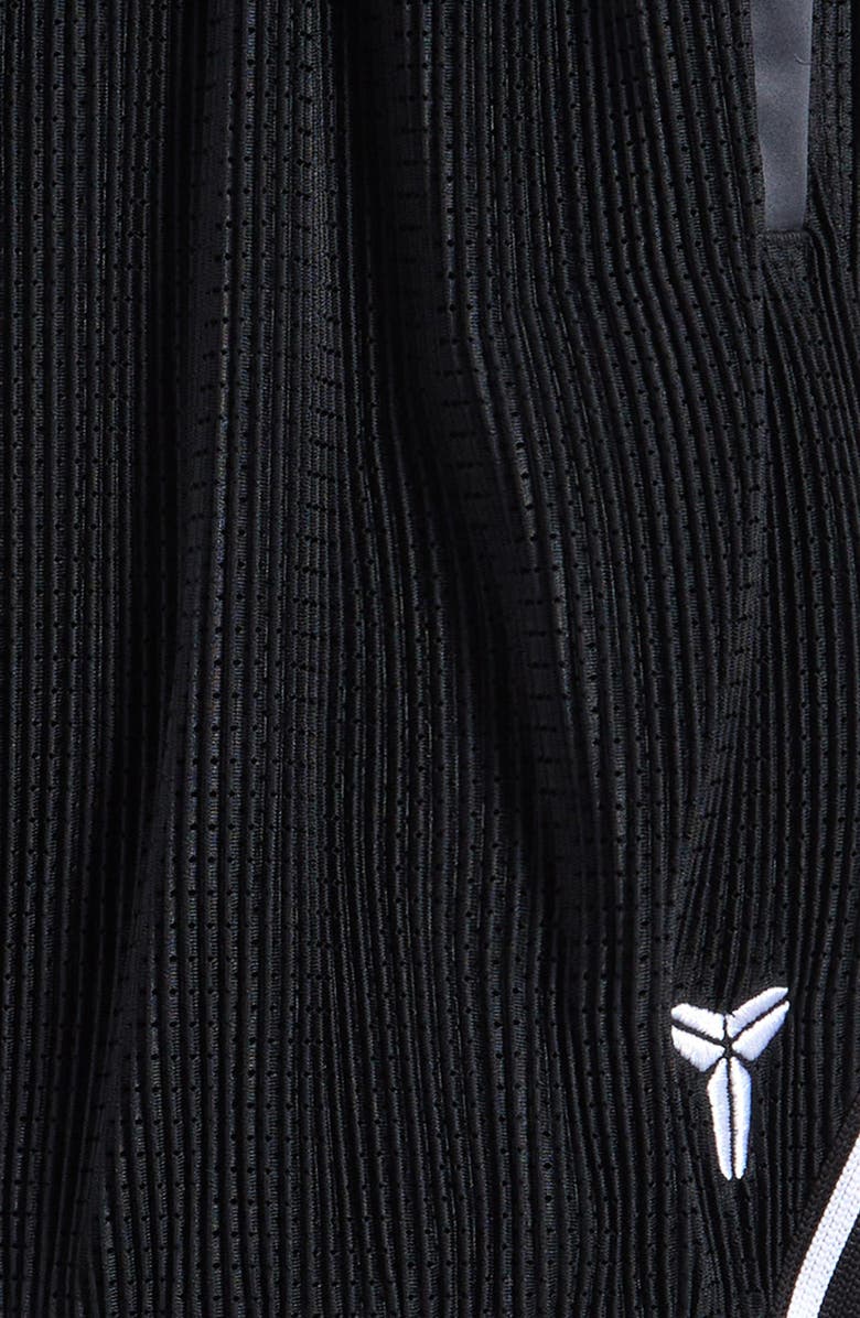 Nike Kids' Kobe Bryant Pleated Mesh Basketball Short, Alternate, color, Black/ White