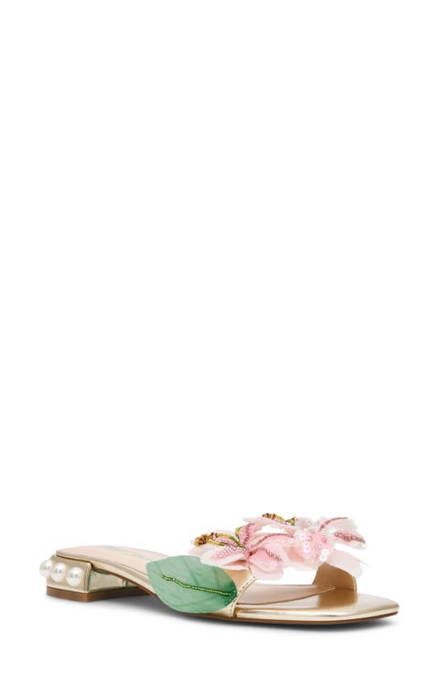 Rosia Beaded Flower Sandal (Women)