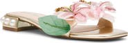 Betsey Johnson Rosia Beaded Flower Sandal