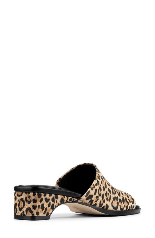 Donald Pliner Leopard Spot Slide Sandal In Black
