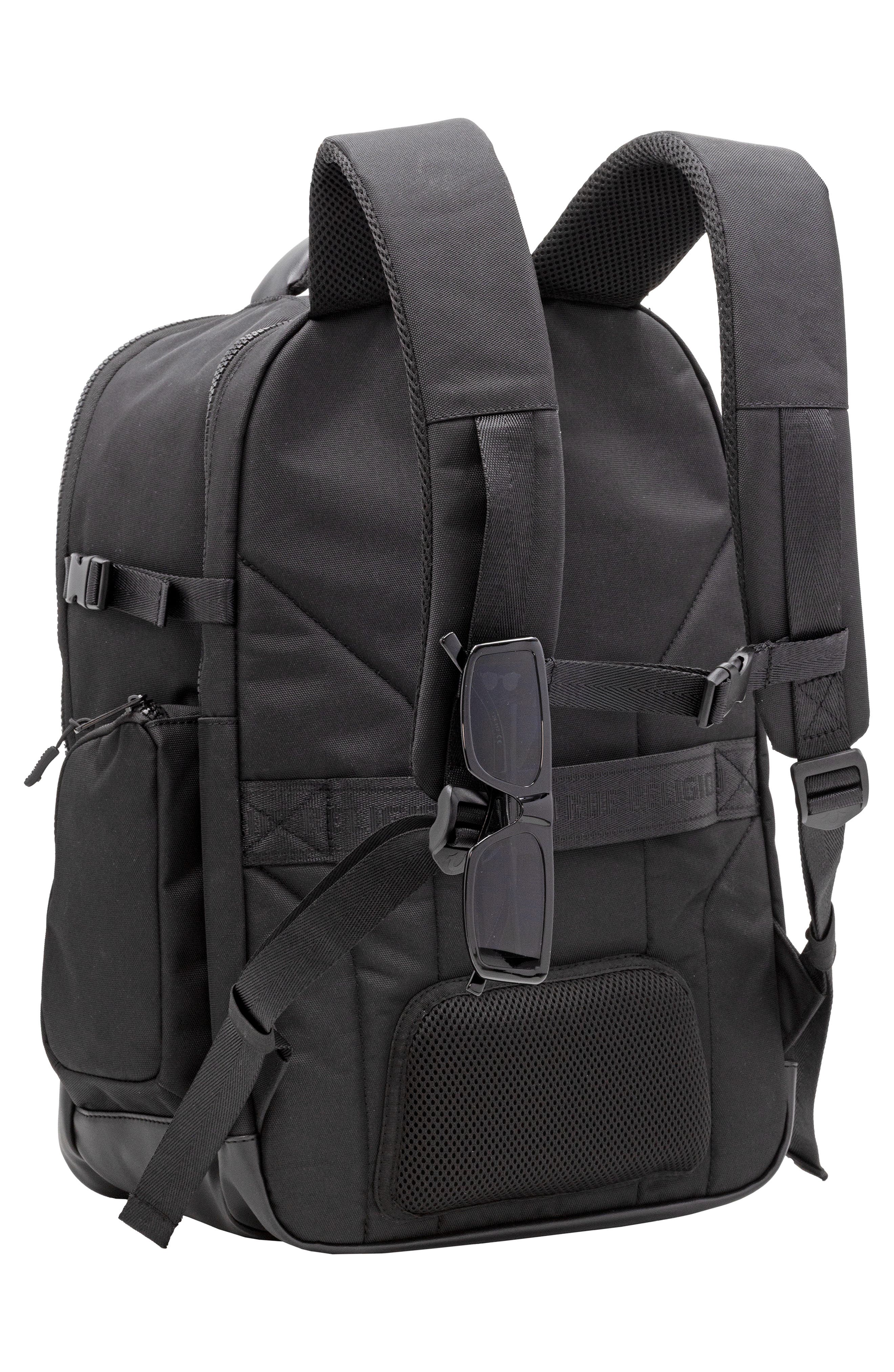 Hemi Canvas Backpack, Alternate, color, BLACK