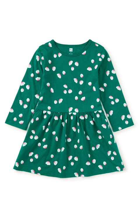 Long Sleeve Skirted Dress (Toddler, Little Kid & Big Kid)