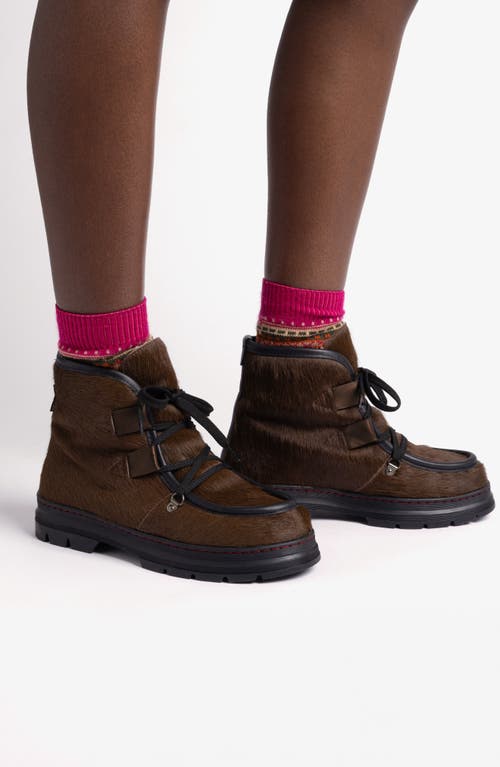 Penelope Chilvers Incredible Genuine Calf Hair Bootie In Multi