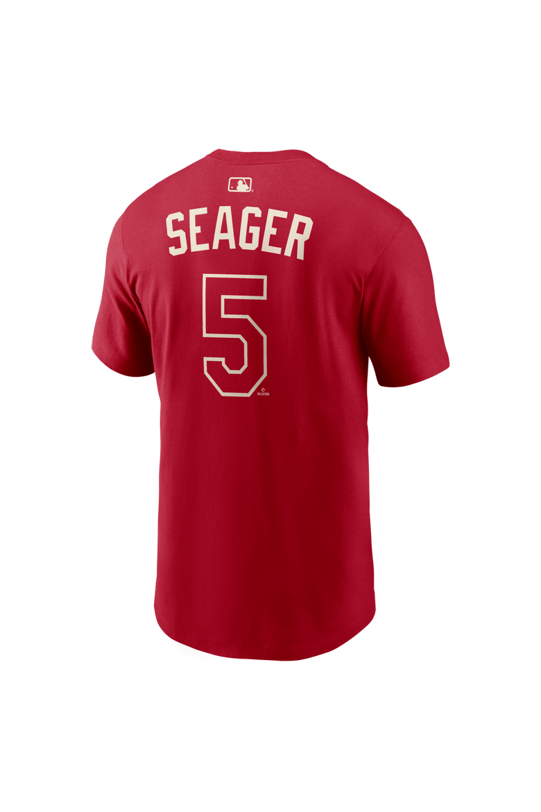 Men's Nike Corey Seager Red Texas Rangers 2026 City Connect Name & Number T-Shirt, Alternate, color, Red