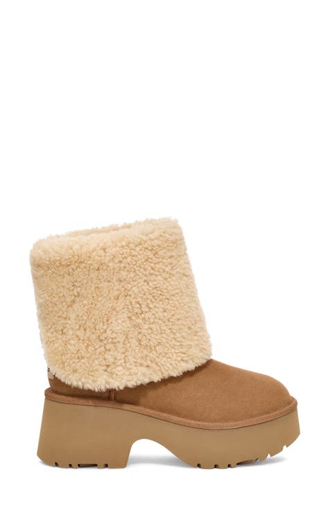 Fold over fur uggs hotsell