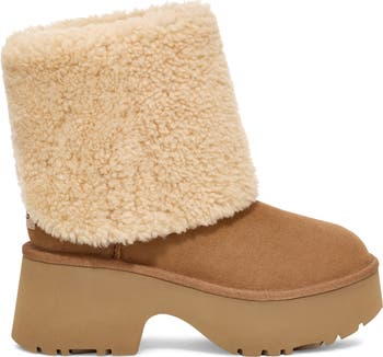 UGG Classic New Heights Genuine Shearling Cuffable Boot Women Nordstrom