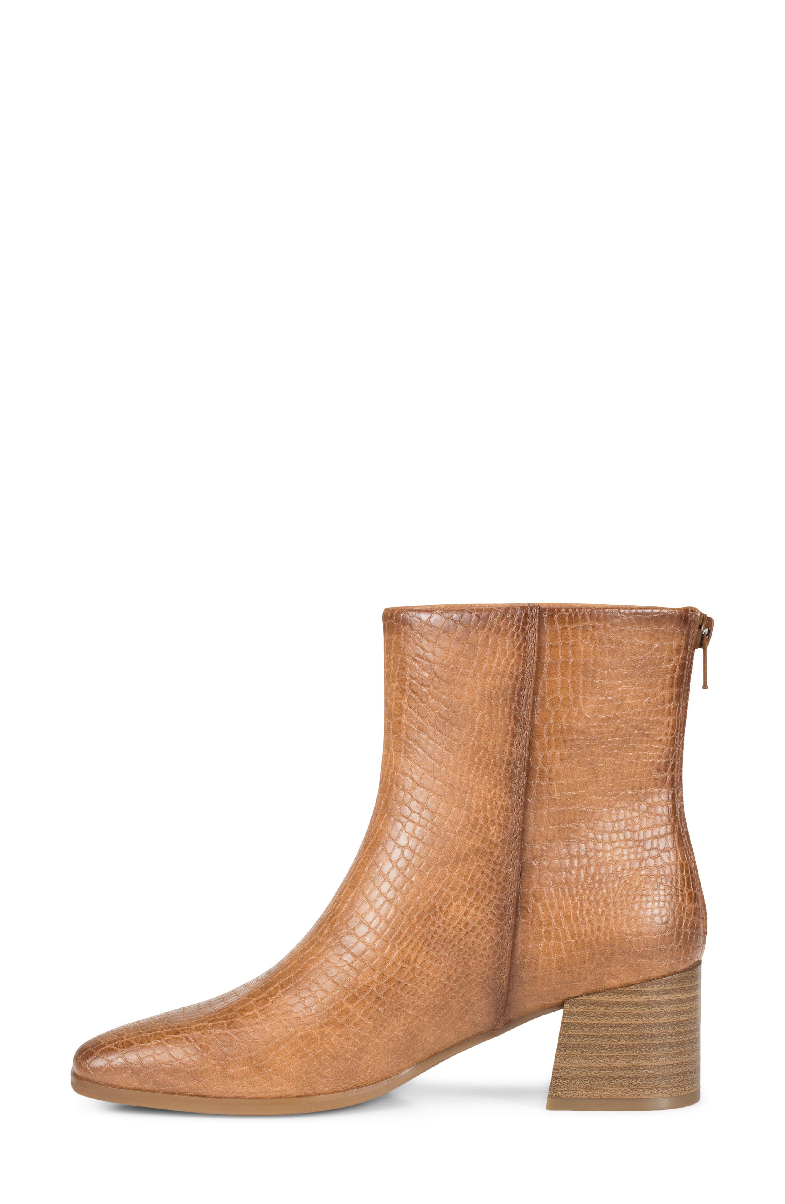Walless Faux Leather Bootie, Alternate, color, DARK ALMOND