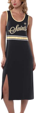 G-III 4HER BY CARL BANKS Women's G-III 4Her by Carl Banks Black New Orleans Saints Main Field Maxi Dress