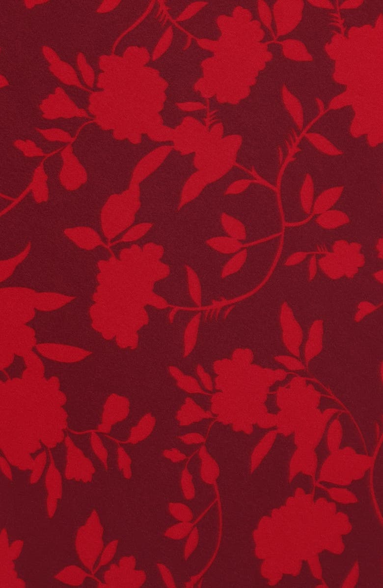 Petal & Pup Kelso Floral Lace Trim Tank, Alternate, color, Burgundy Floral