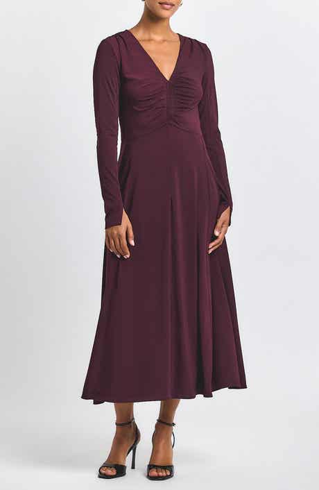 Isabella Long Sleeve Ruched Dress