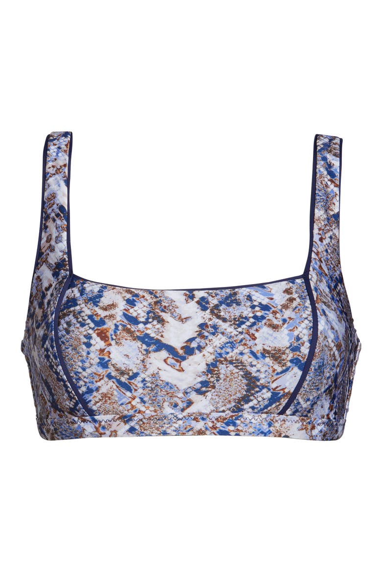 Animal Kingdom Bralette Bikini Top, Alternate, color, PYTHON