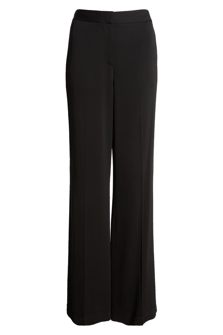 Luxe Wide Leg Pants, Alternate, color, BLACK