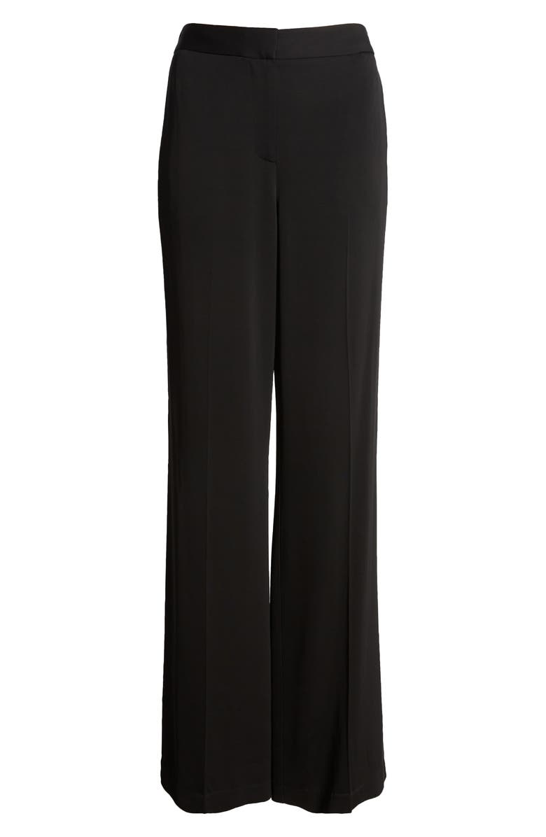 KOBI HALPERIN Luxe Wide Leg Pants, Alternate, color, Black