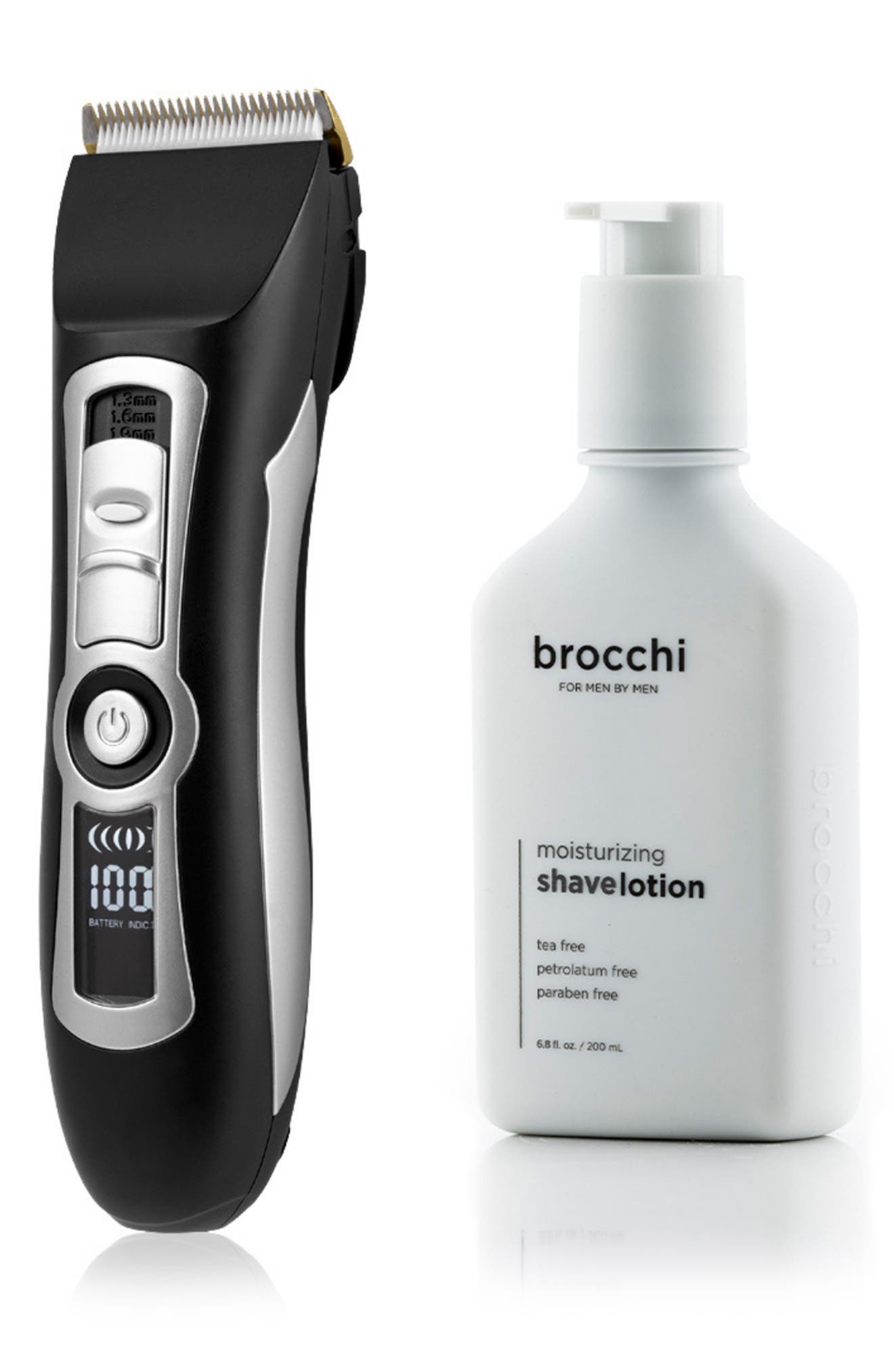 BROCCHI Grooming Trimmer & Moisturizing Shave Lotion Bundle Digital Trimmer & Moisturizing Shave Lotion