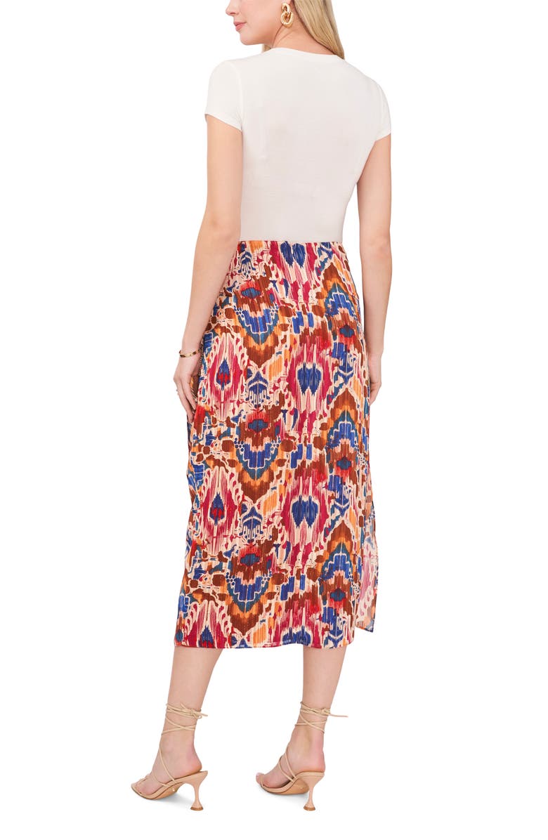 Vince Camuto Side Tie Midi Skirt, Alternate, color, Chilli Oil