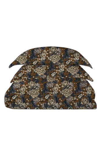Scotch & Soda 3-piece Full/queen Floral Comforter & Sham Set In Brown