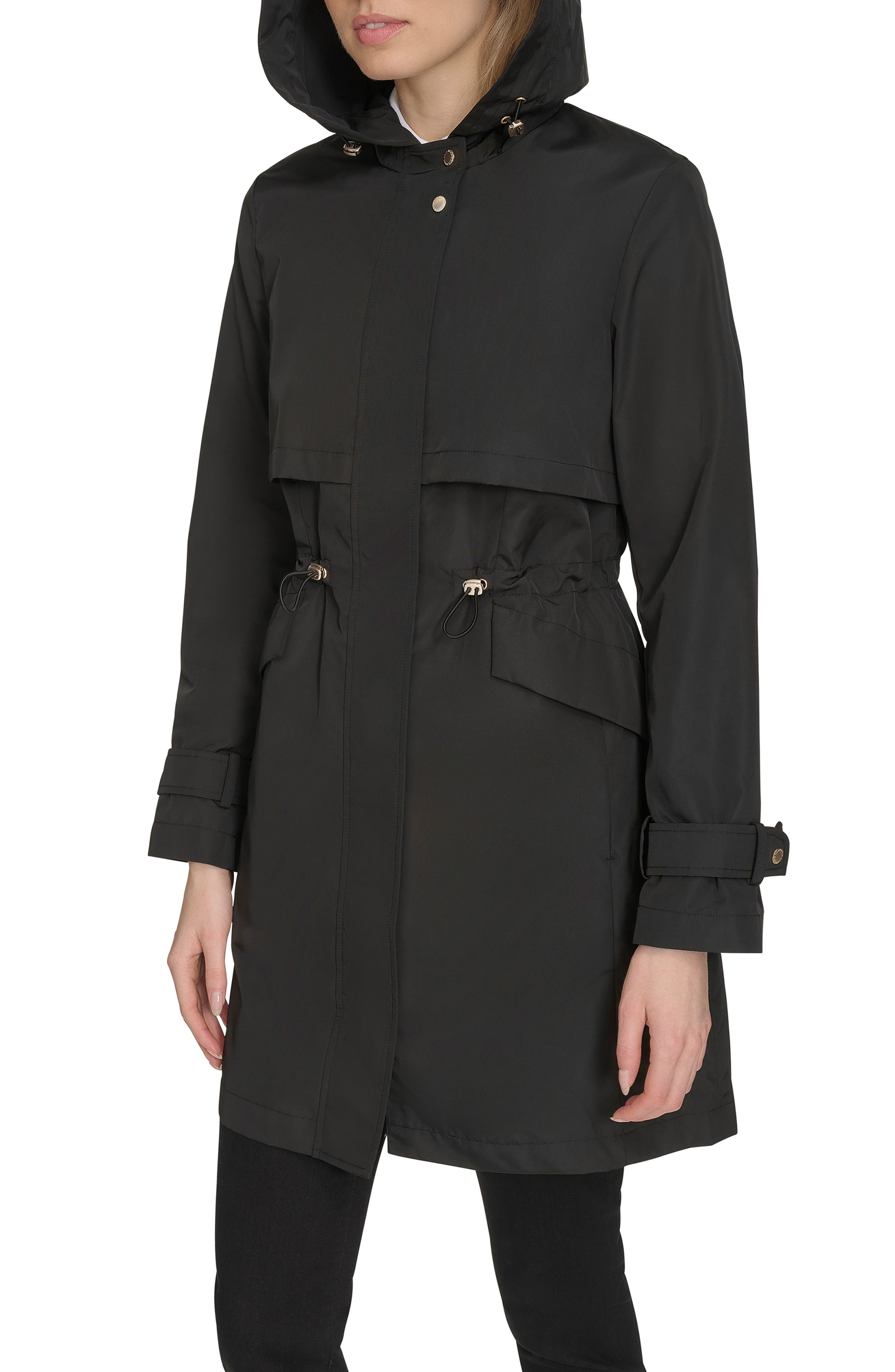 Cole Haan Signature Hooded Trench Raincoat (Women) | Nordstrom