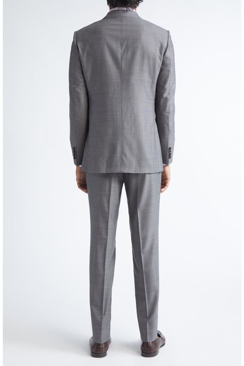 Plaid Centoventimila Wool Suit, Alternate, color, GREY/LIGHT BROWN