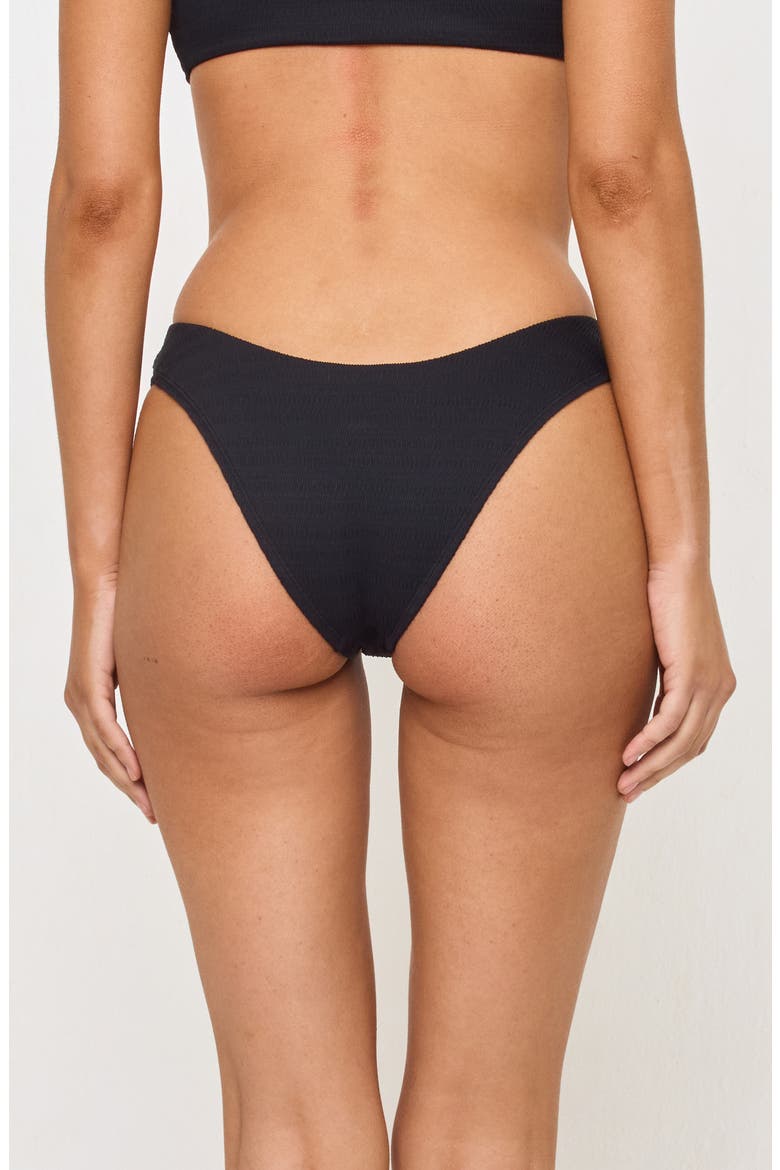 Rocky Classic Pucker Textured Bikini Bottoms, Alternate, color, BLACK