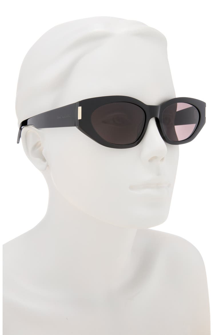 Cat Eye Sunglasses, Alternate, color, BLACK BLACK BLACK