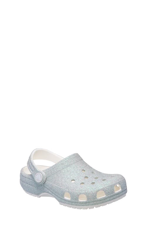 CROCS CROCS KIDS' CLASSIC IRIDESCENT GLITTER CLOG