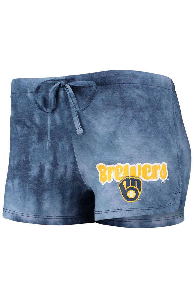 CONCEPTS SPORT Women's Concepts Sport Navy Milwaukee Brewers Billboard Racerback Tank Top & Shorts Set, Alternate, color, Navy