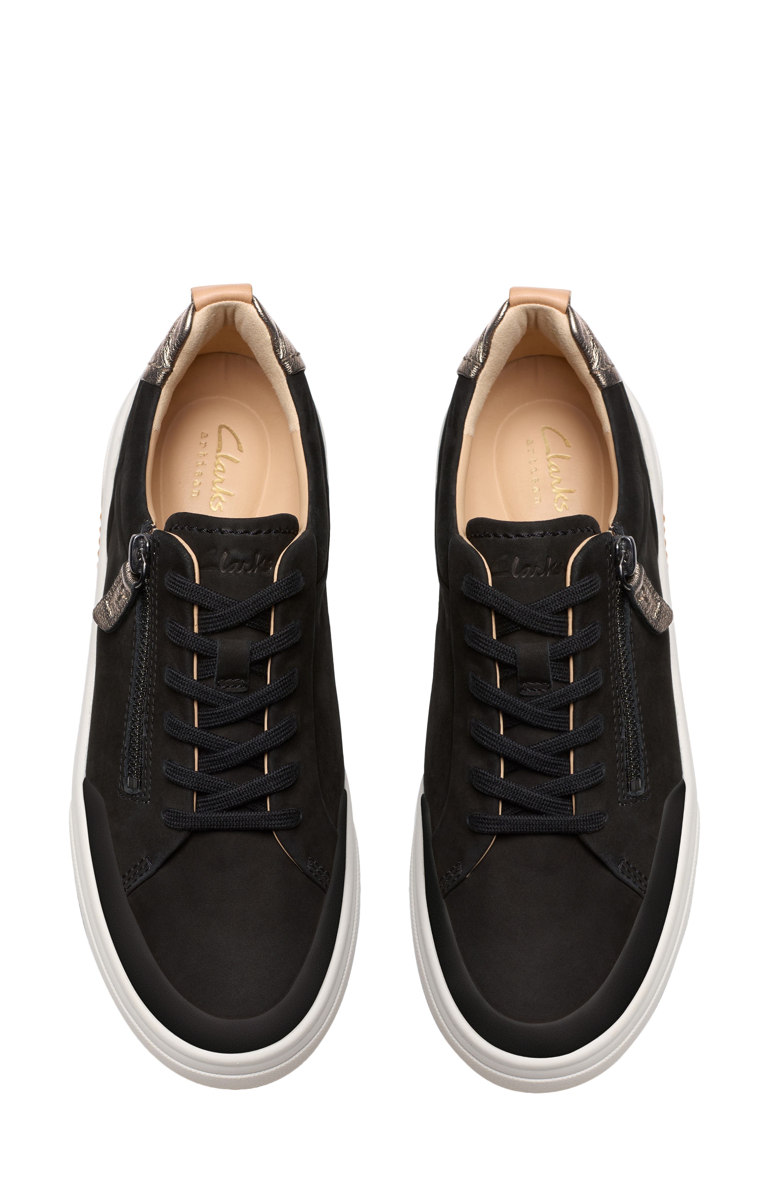 Clarks<sup>®</sup> Hollyhock Zip Platform Sneaker, Alternate, color, 