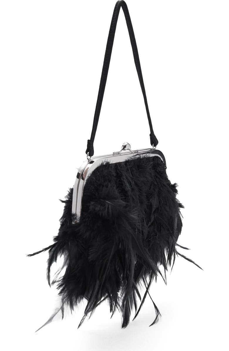 MANGO Feather Frame Handbag, Alternate, color,