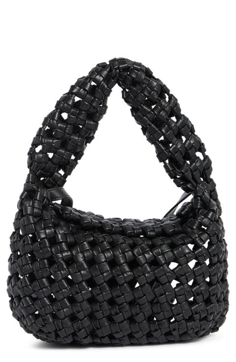 Mackenzie Woven Knot Shoulder Bag