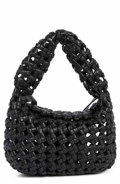 Mackenzie Woven Knot Shoulder Bag