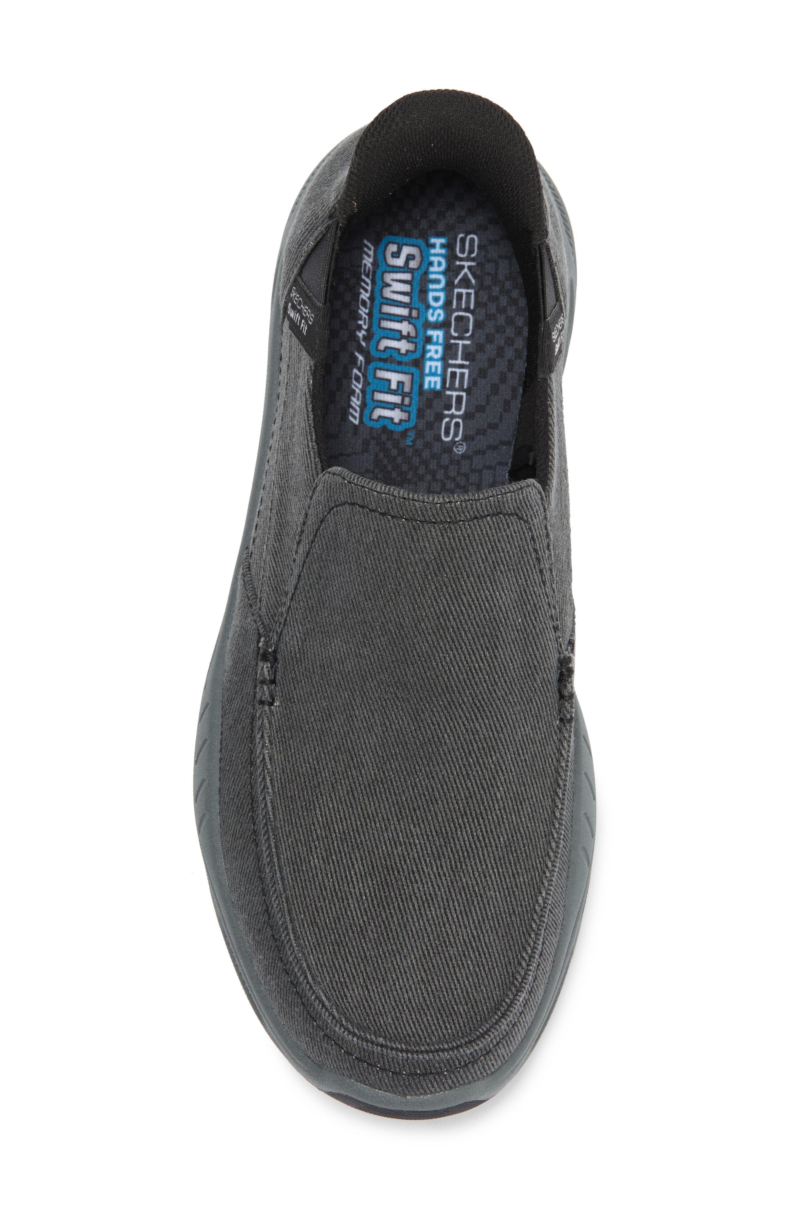 SKECHERS Swift-Fit Slip-On Sneaker, Alternate, color, Washed Black
