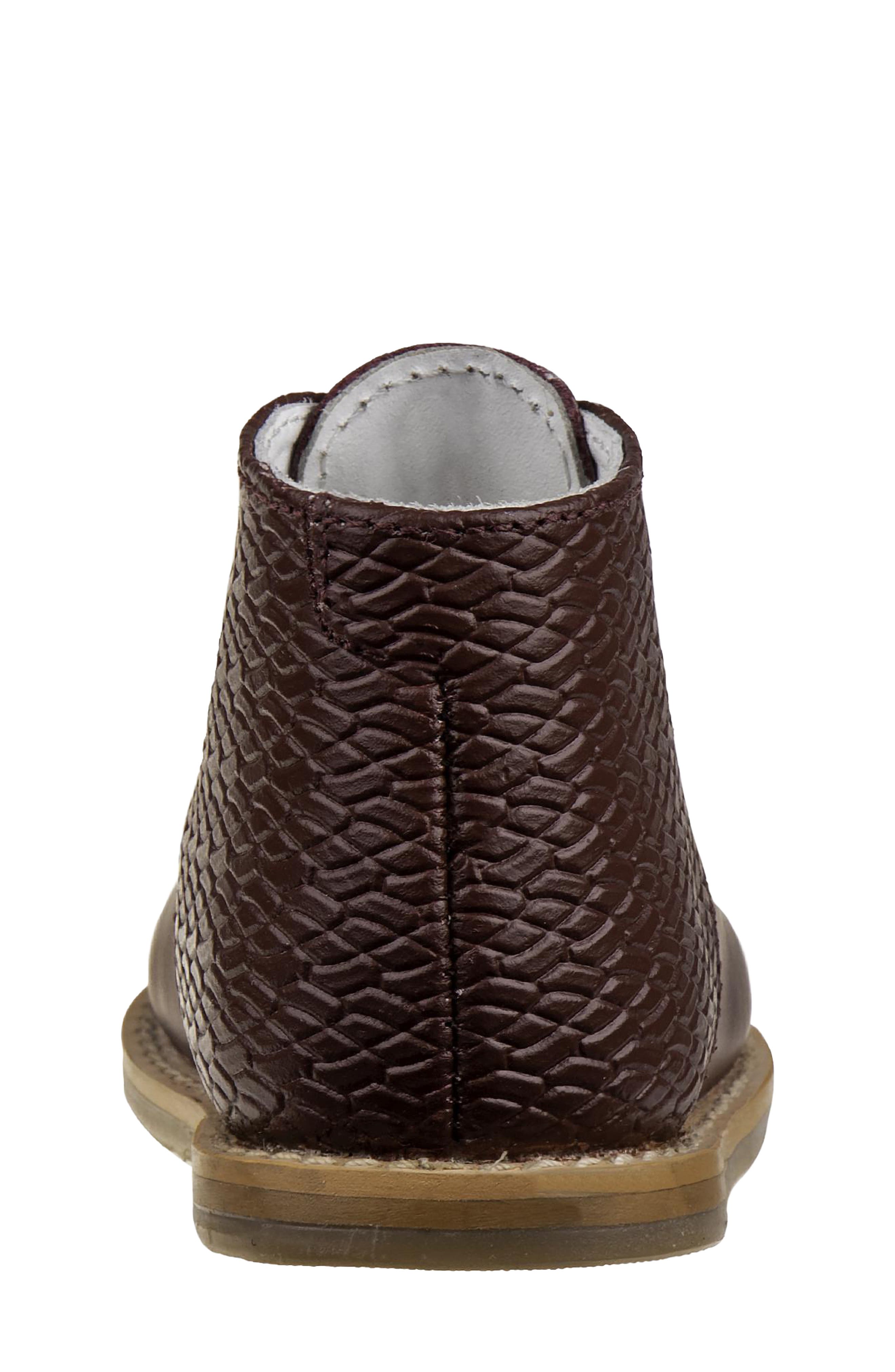 Kids' Logan Woven Walking Boot, Alternate, color, BURGUNDY WOVEN
