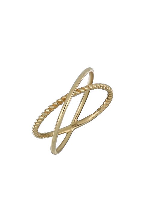 14K Gold Crossover Ring (Online Trunk Show)