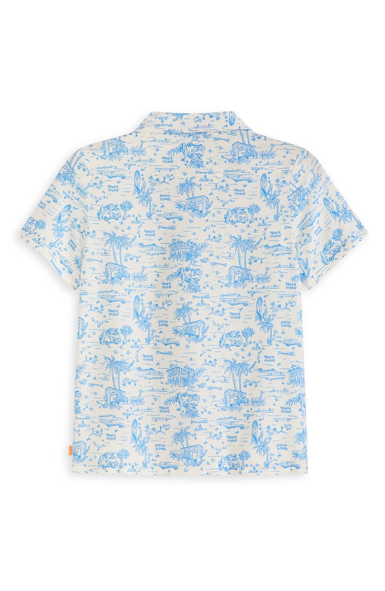 Scotch & Soda Kids' Camp Shirt, Alternate, color, Eggnog