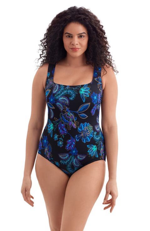 Butterfly Back Extra Long Torso One-Piece Swimsuit