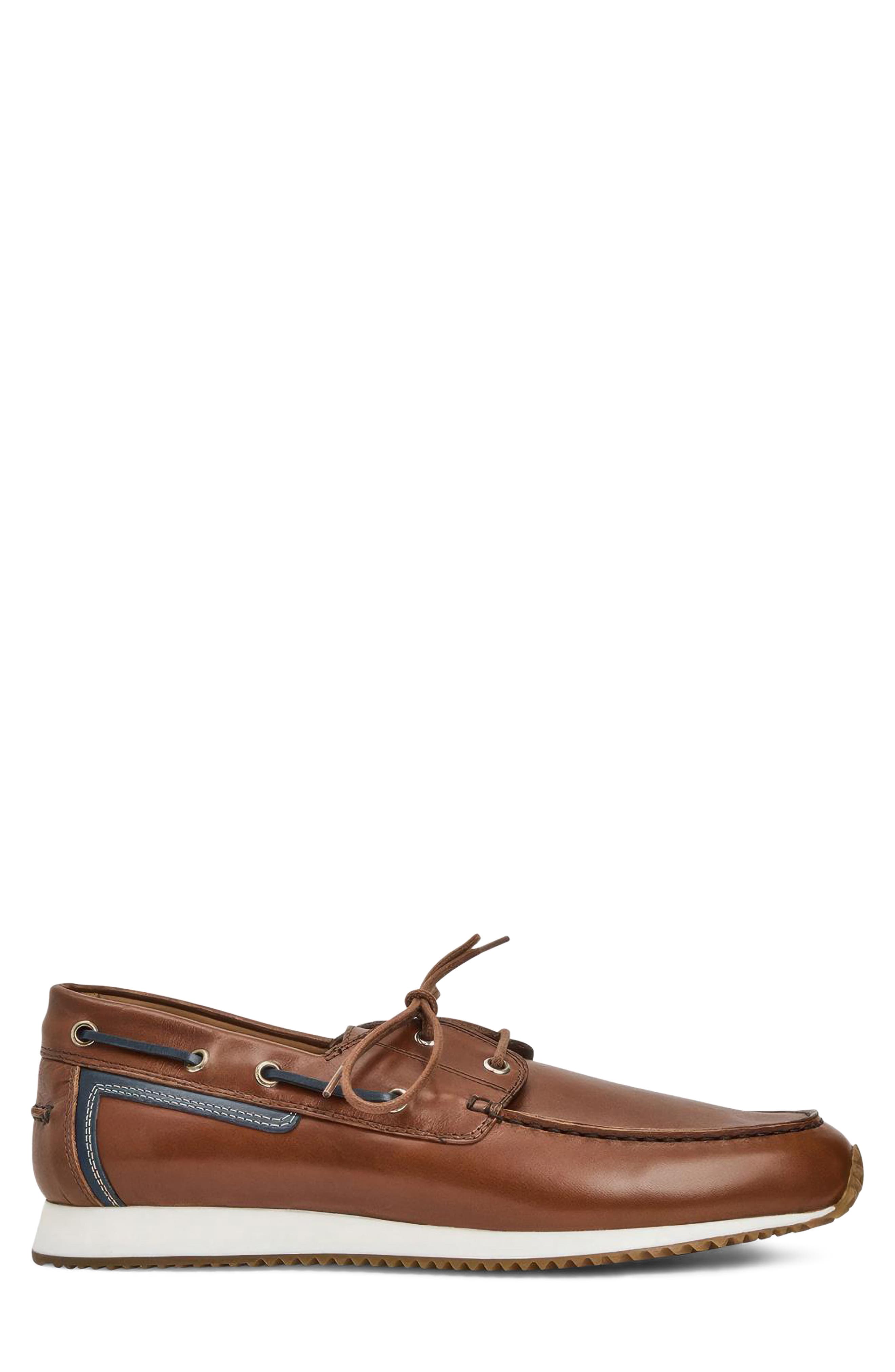Lido Boat Sneaker, Alternate, color, COGNAC CALF