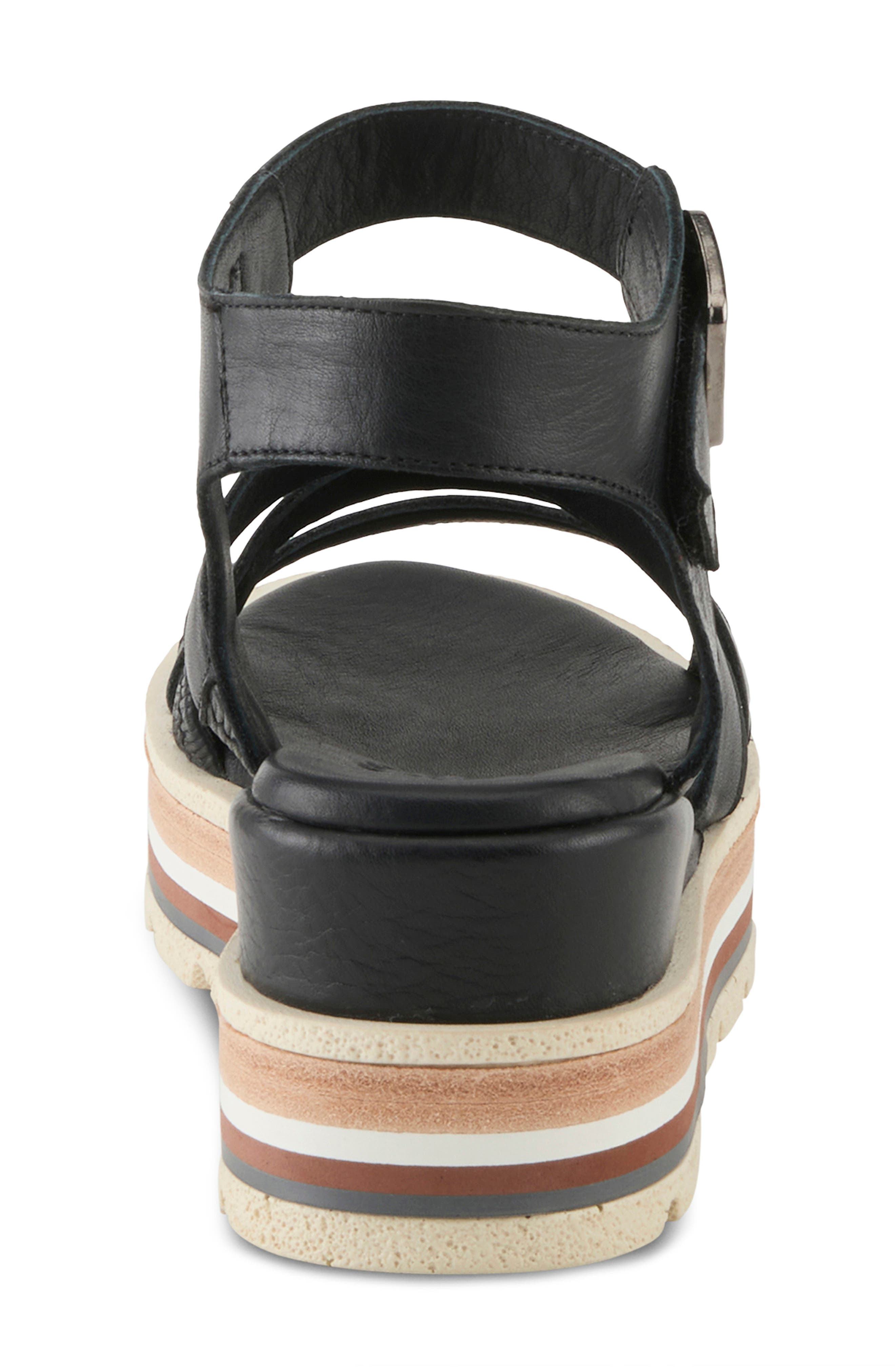 Spring Step Gosalina Platform Sandal, Alternate, color, Black