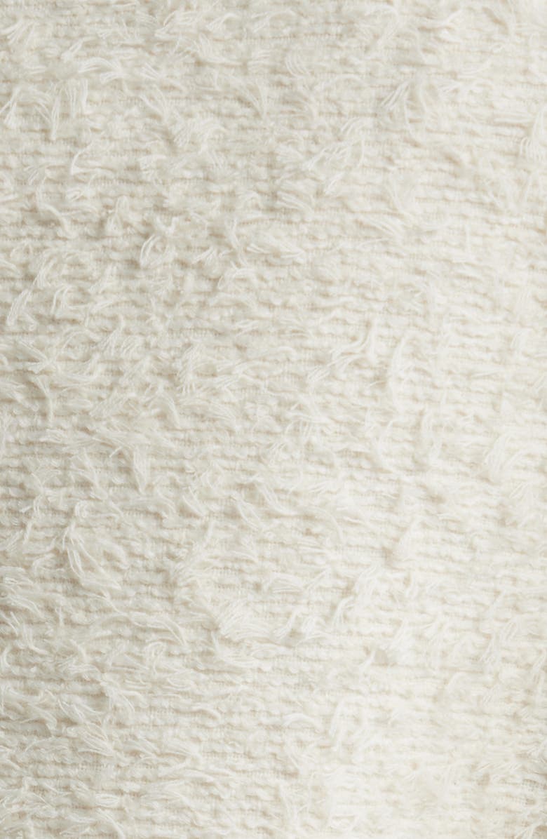 BOSS Jaleto Double Breasted Short Sleeve Tweed Blazer, Alternate, color, Soft Cream Eyelash Tweed