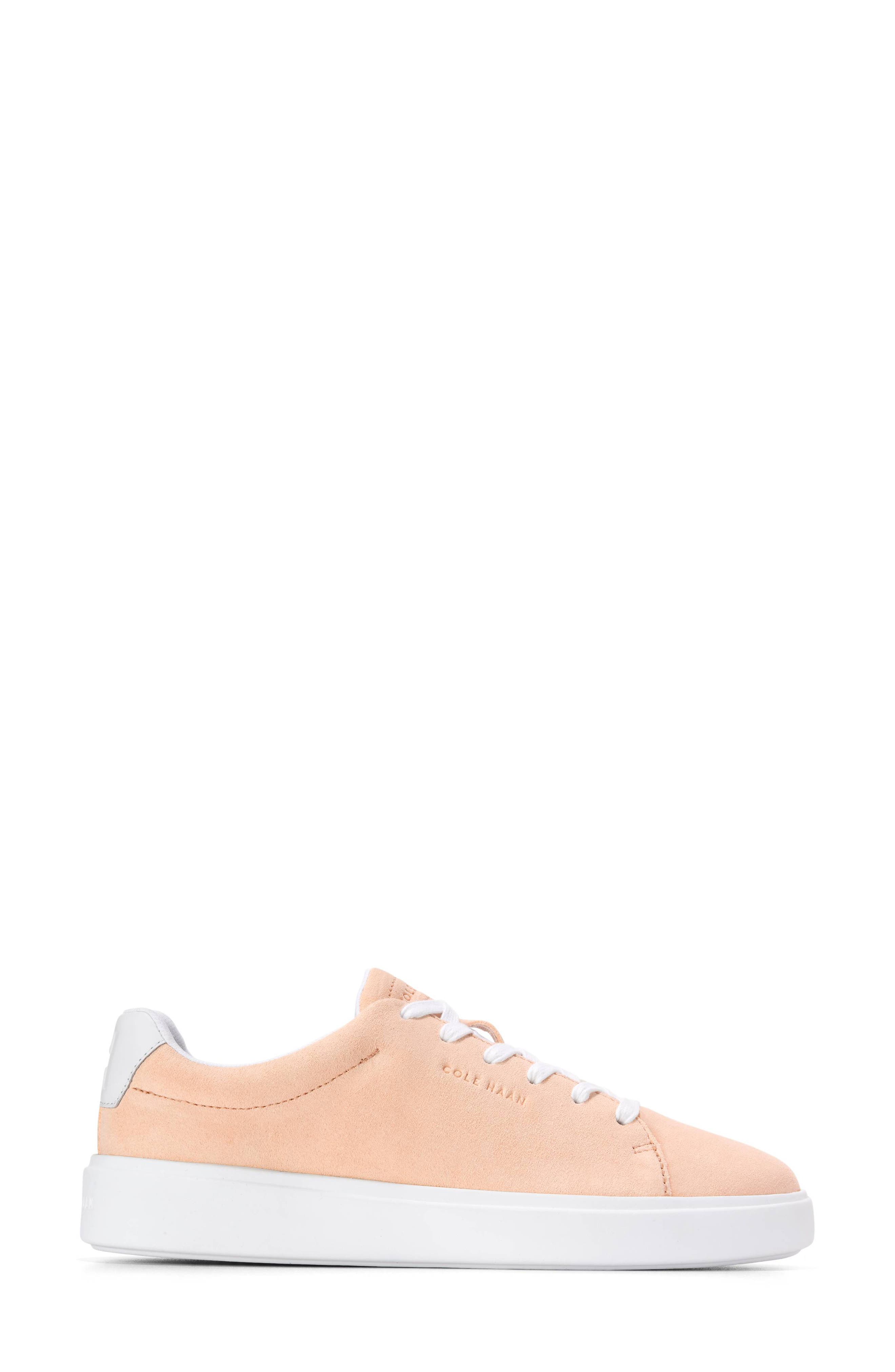 Cole Haan GrandPro Crosscourt Traveler Sneaker, Alternate, color, Beach Sand Suede/ White